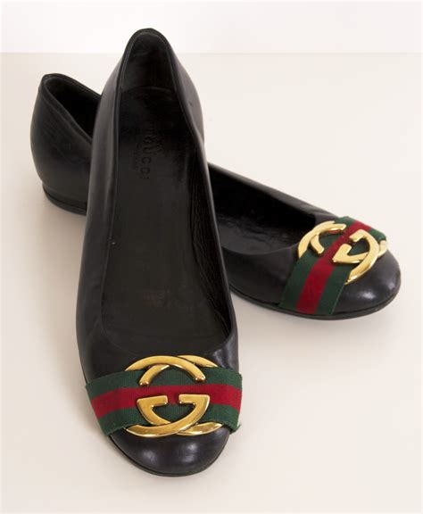 gucci plastic flat shoes|vintage Gucci flat shoes.